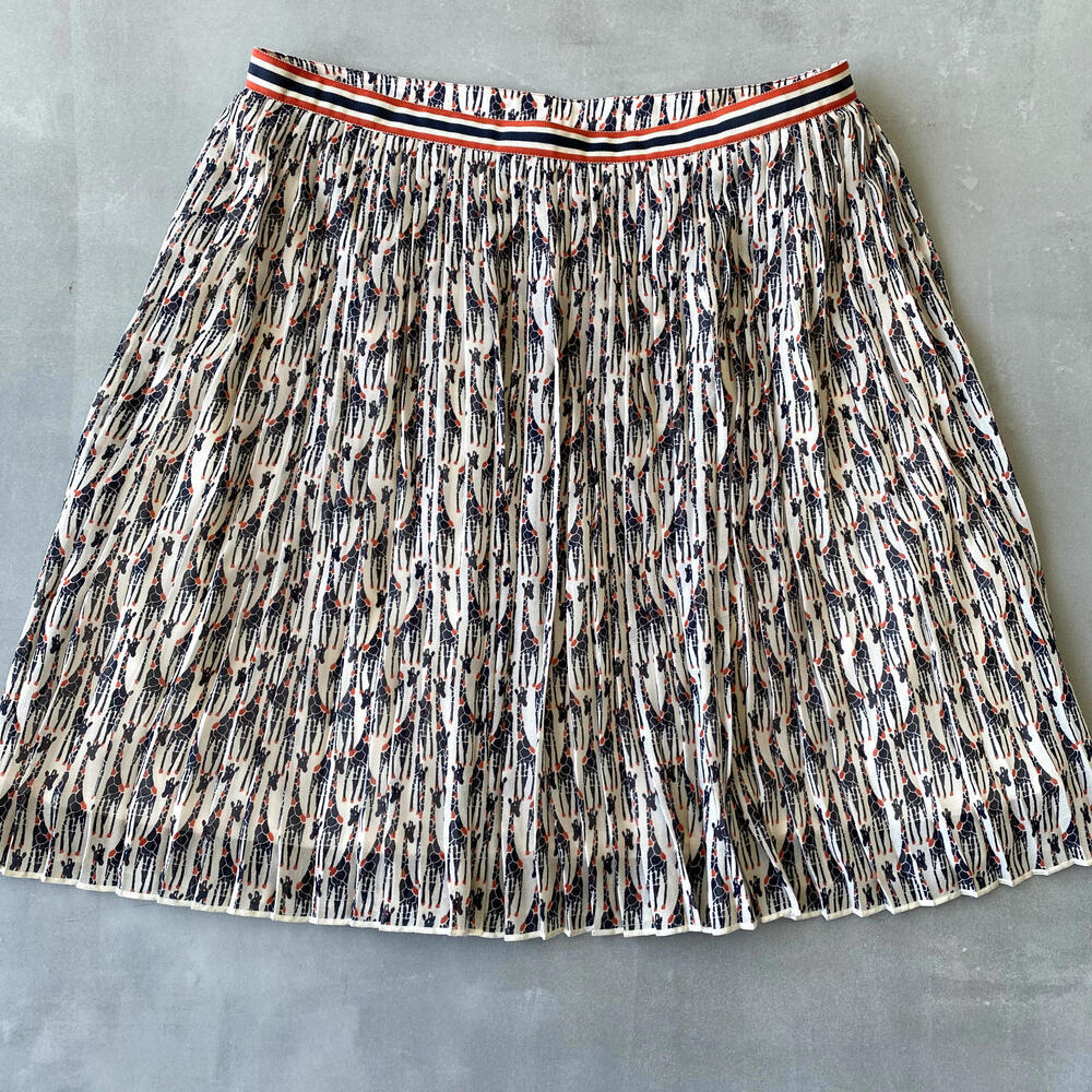 G.H. Bass & Co Skirt Womens 8 Giraffe Pattern Sheer Lined Short Cute NEW MSRP 88